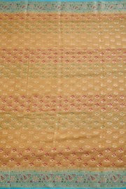 Tortilla Brown Handcrafted Banarasi Chiffon Saree 10061124