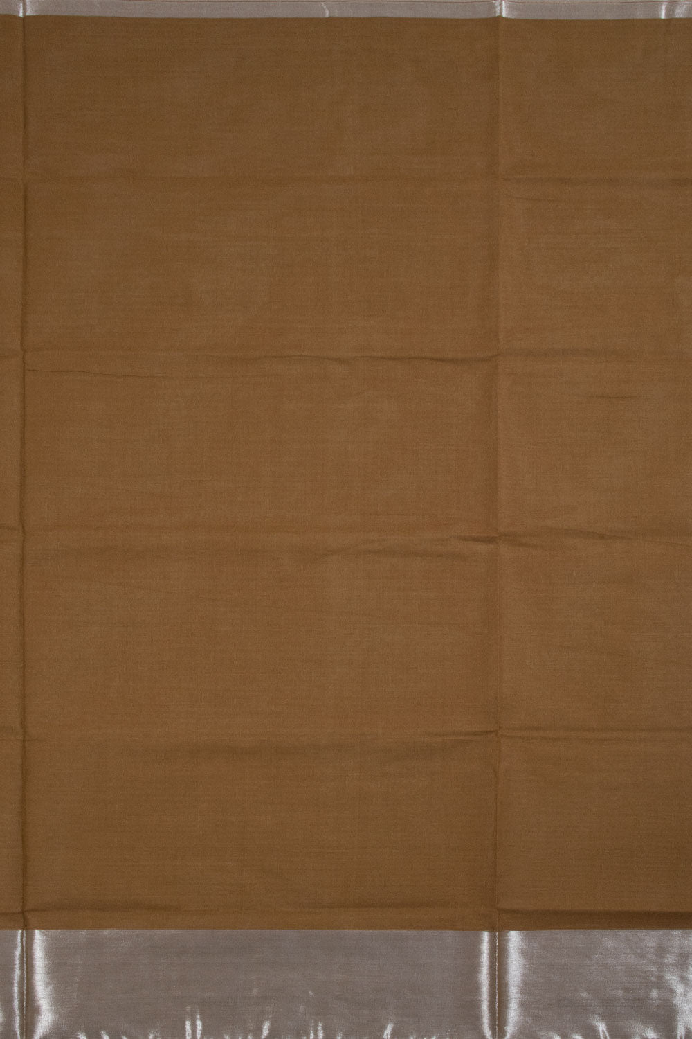 Brown Handwoven Solapur Cotton Saree 10060197