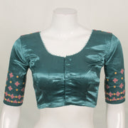 Handcrafted Mashru Blouse with Mirror Work 10055303