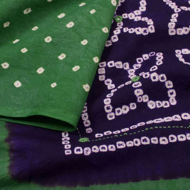 Handcrafted Bandhani Cambric Cotton Kurta Material 10054246