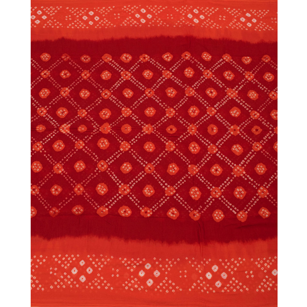 Handcrafted Bandhani Mulmul Cotton Saree 10055016