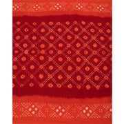 Maroon Handcrafted Bandhani Mulmul Cotton Saree 10055016
