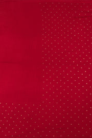 Tomato Red Handcrafted Bandhani Gajji Silk Saree 10058344