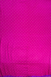 Magenta Handcrafted Bandhani Gajji Silk Saree 10059600