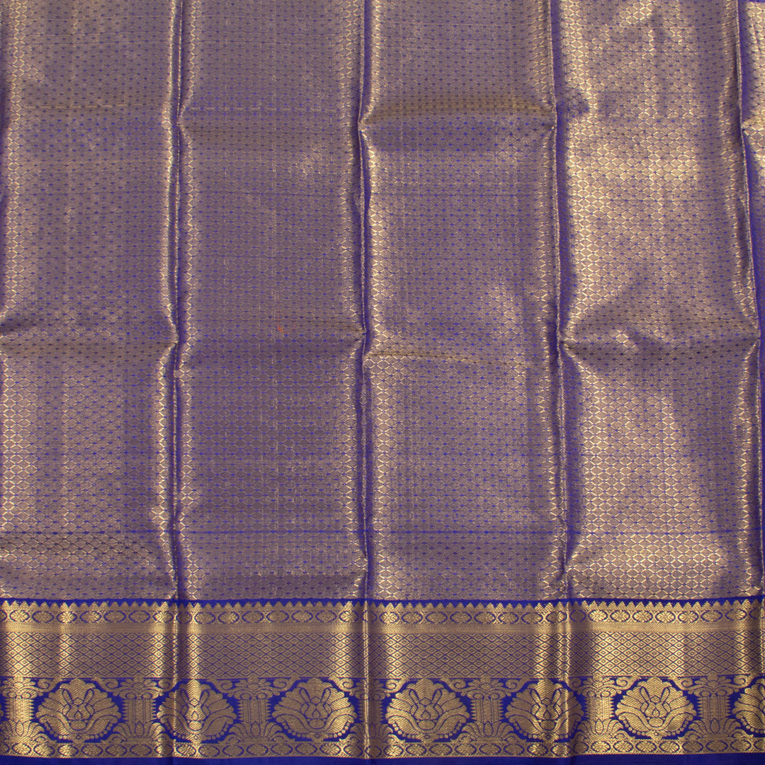 1 Year Size Pure Zari Kanchi Pattu Pavadai Material 10054647