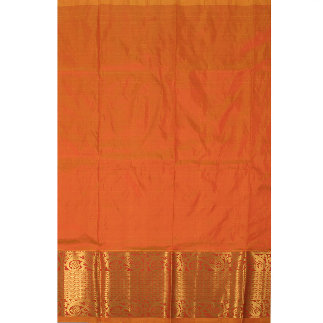 5 to 9 Year Size Pure Zari Kanchipuram Pattu Pavadai Material 10054669