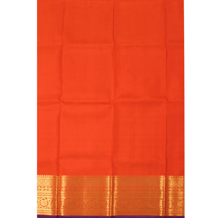 5 to 9 Year Size Pure Zari Kanchipuram Pattu Pavadai Material 10054670