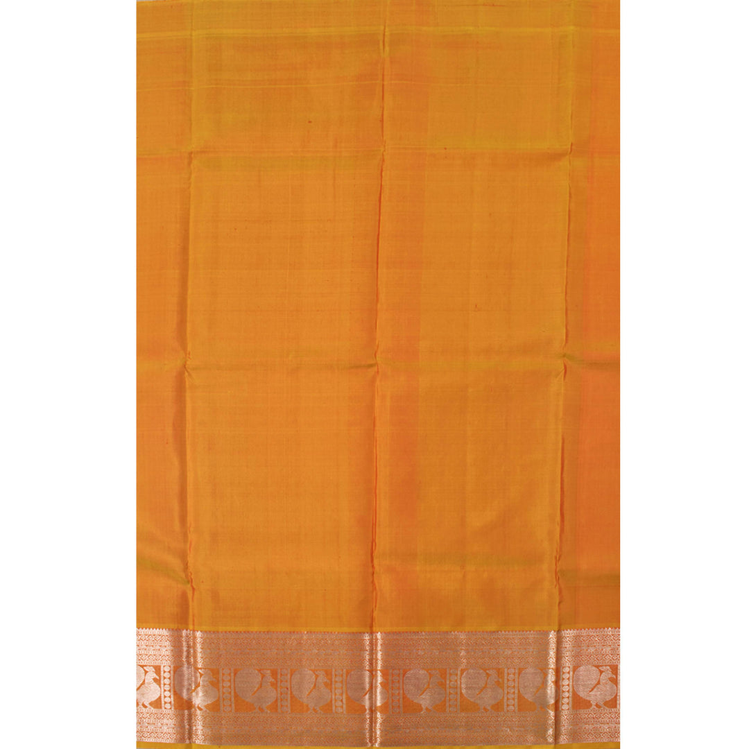 5 to 9 Year Size Pure Zari Kanchipuram Pattu Pavadai Material 10054671