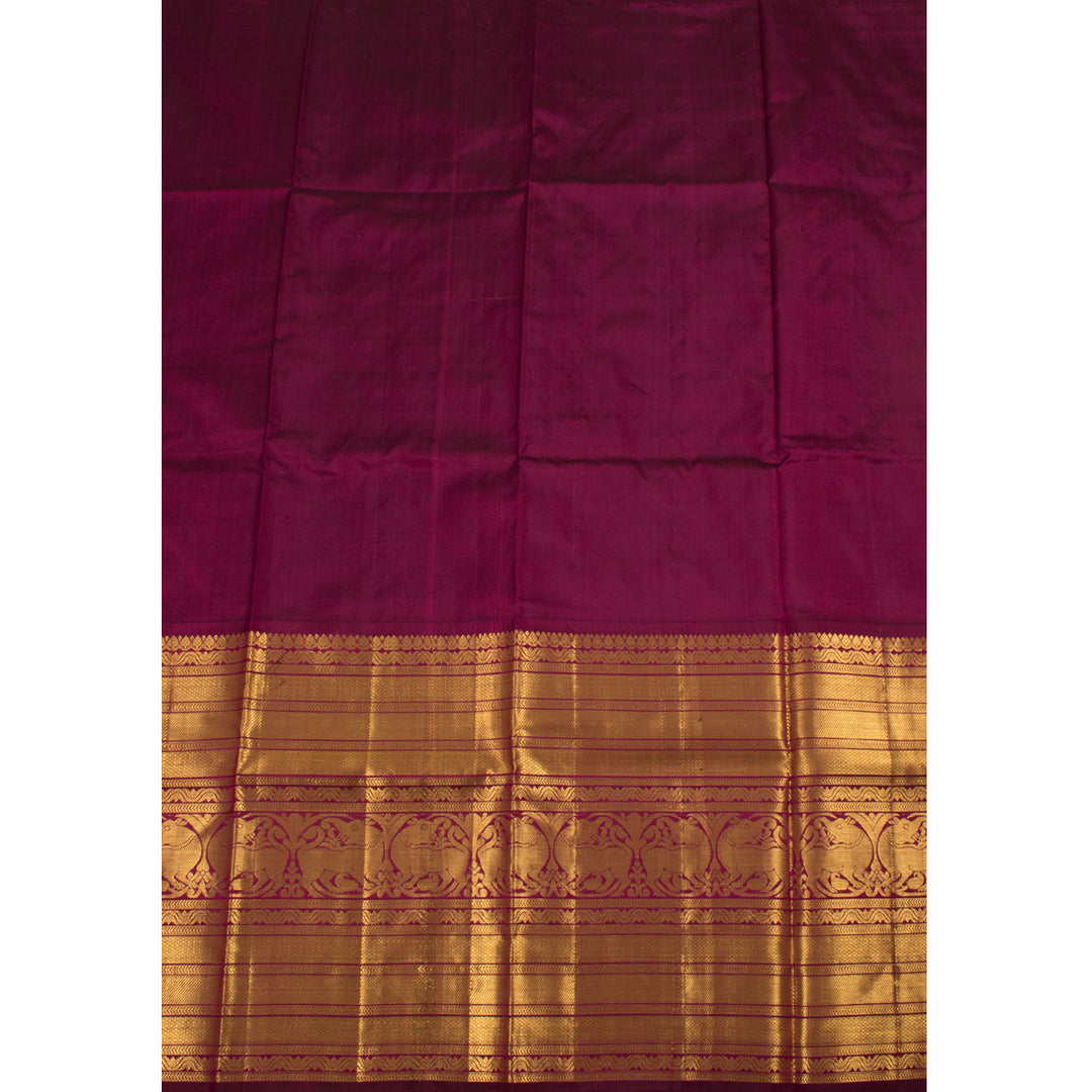 Universal Size Pure Zari Kanchipuram Pattu Pavadai Material 10054690