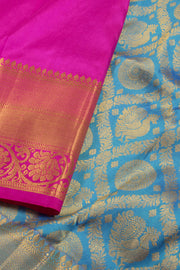 2 to 4 Year Size Pure Zari Kanjivaram Pattu Pavadai Material 10058070