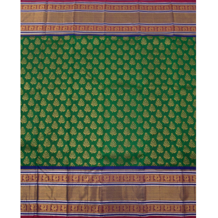 Kanjivaram Pure Zari Korvai Silk Saree 10053758