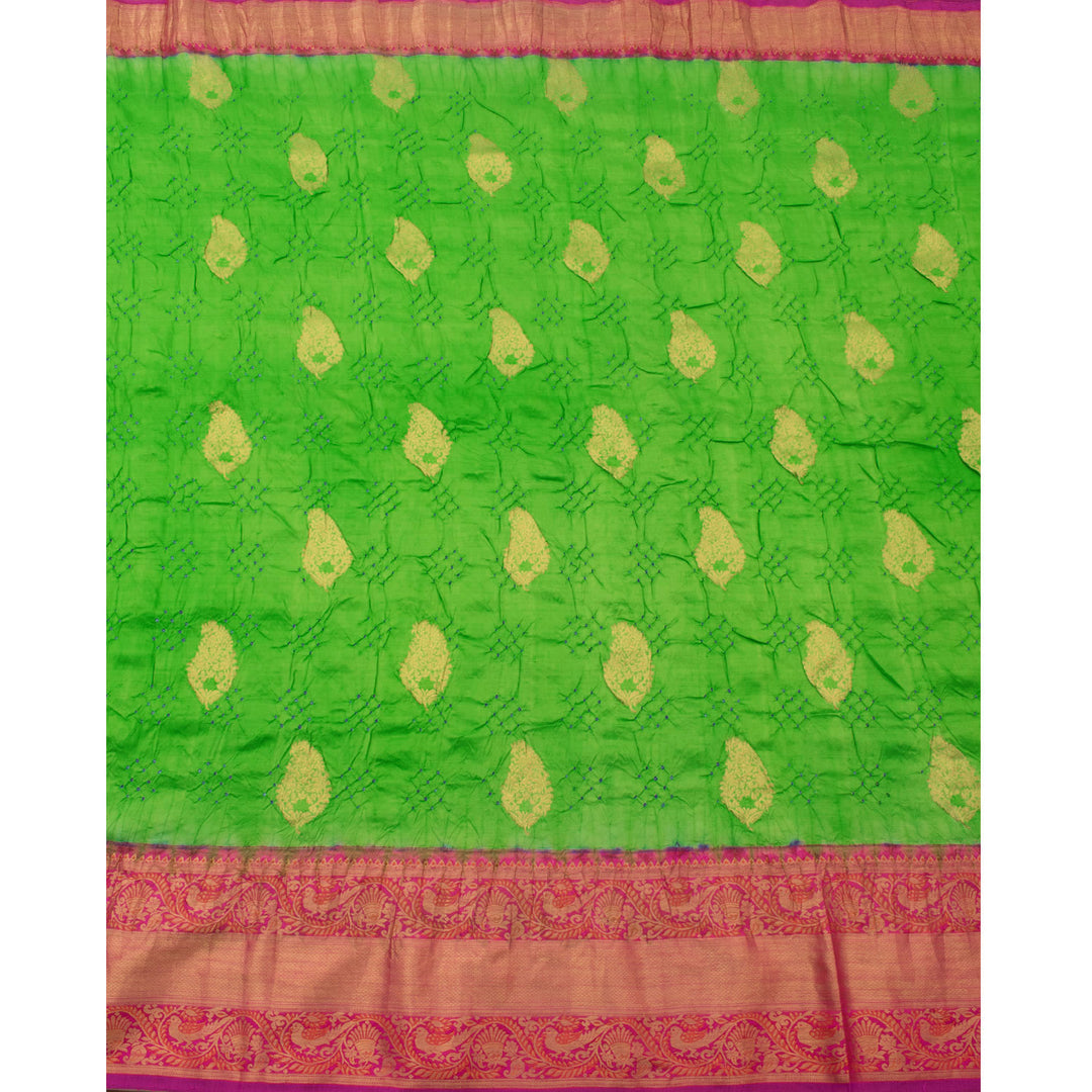 Kanjivaram Pure Zari Bandhani Silk Saree 10053800