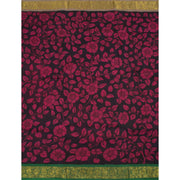 Pen Kalamkari Pure Zari Korvai Kanjivaram Silk Saree 10055625