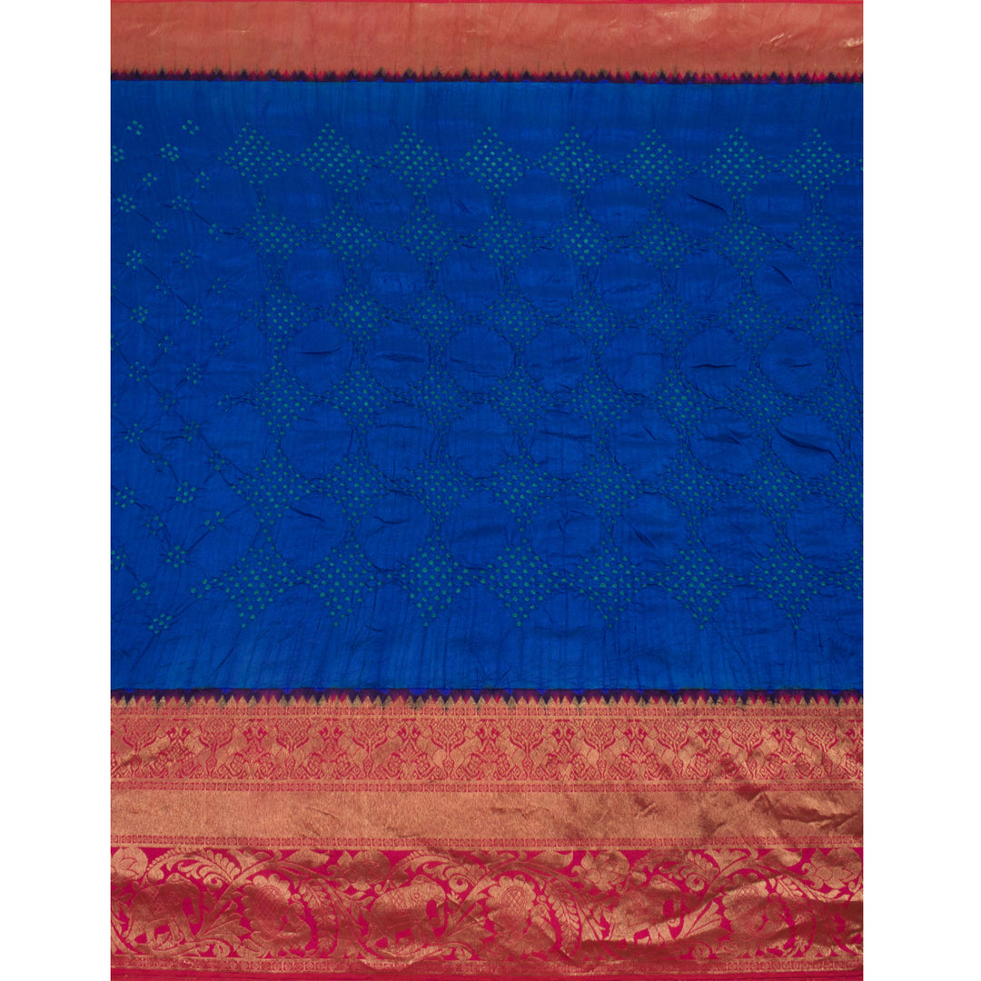 Kanjivaram Pure Zari Bandhani Silk Saree 10056408