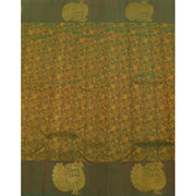 Crocodile Green Pure Zari Nakashi Kanjivaram Silk Saree 10057032