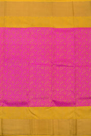 Barbie Pink Pure Zari Bridal Korvai Kanjivaram Silk Saree 10058719