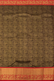 Pure Zari Korvai Jacquard Kanjivaram Silk Saree 10058722