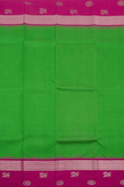 Parrot Green Pure Zari Korvai Kanjivaram Silk Saree 10059190