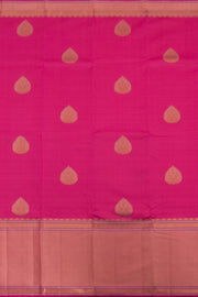Fuschia Pink Pure Zari Kanjivaram Silk Saree 10059196