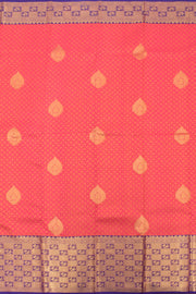 Scarlet Red Pure Zari Kanjivaram Silk Saree 10059198