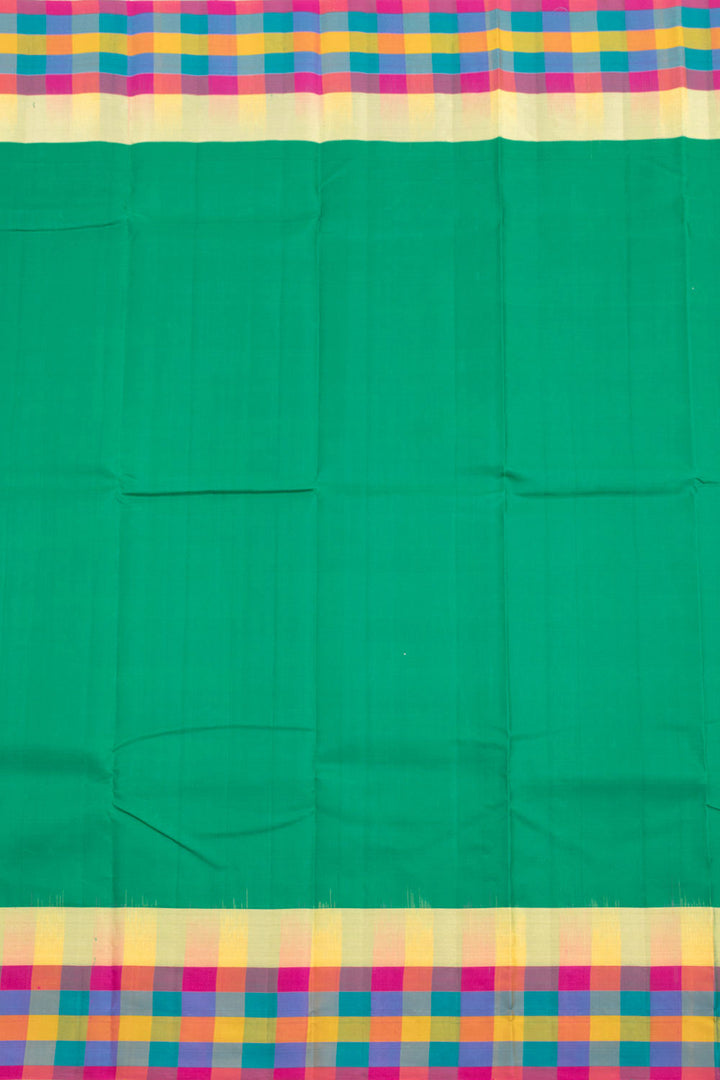 Dark Green Handloom Kanjivaram Silk Saree 10060002