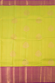 Sheen Green Pure Zari Korvai Kanjivaram Silk Saree 10060011