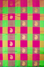 Multi colour Pure Zari Borderless Kanjivaram Silk Saree 10060057