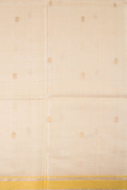 Cream Chhattisgarh Tussar Silk Saree 10059713
