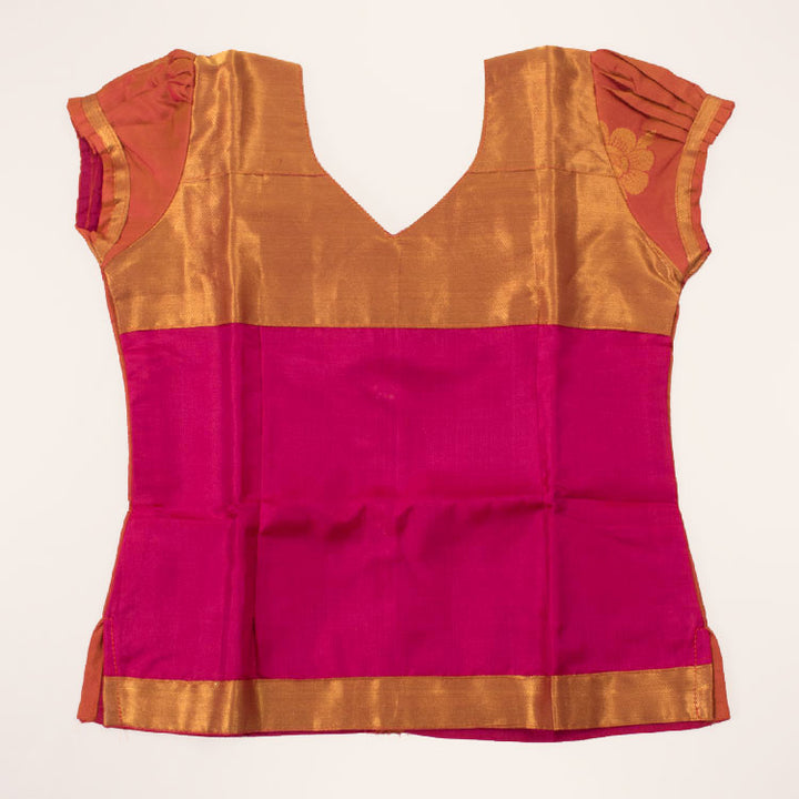 1 to 5 Yrs Size Pure Silk Kanchipuram Pattu Pavadai 10052966