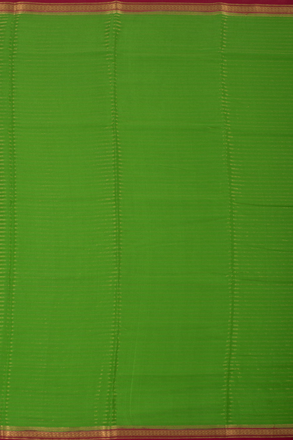 Parrot Green Mysore Crepe Silk Saree 10059440