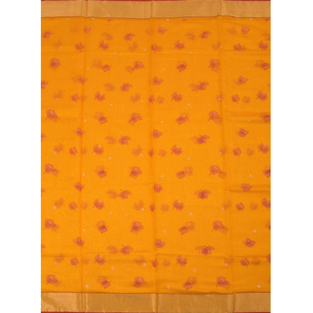 Printed Handloom Chanderi Silk Cotton Saree 10054819