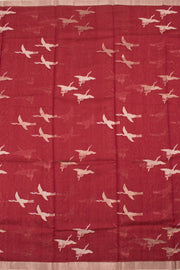 Rosewood Handloom Chanderi Silk Cotton Saree 10059682