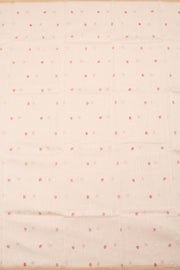 Pastel White Handloom Chanderi Silk Cotton Saree 10059691