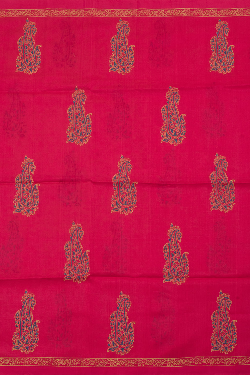 Hand Block Printed Mangalgiri Silk Saree 10058530