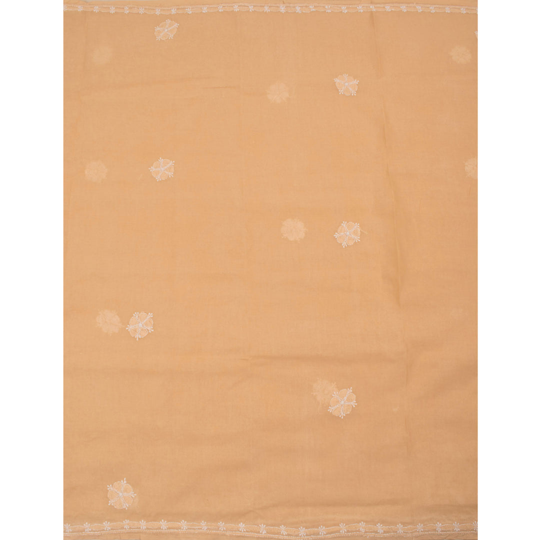 Chikankari Embroidered Cotton Saree 10055258