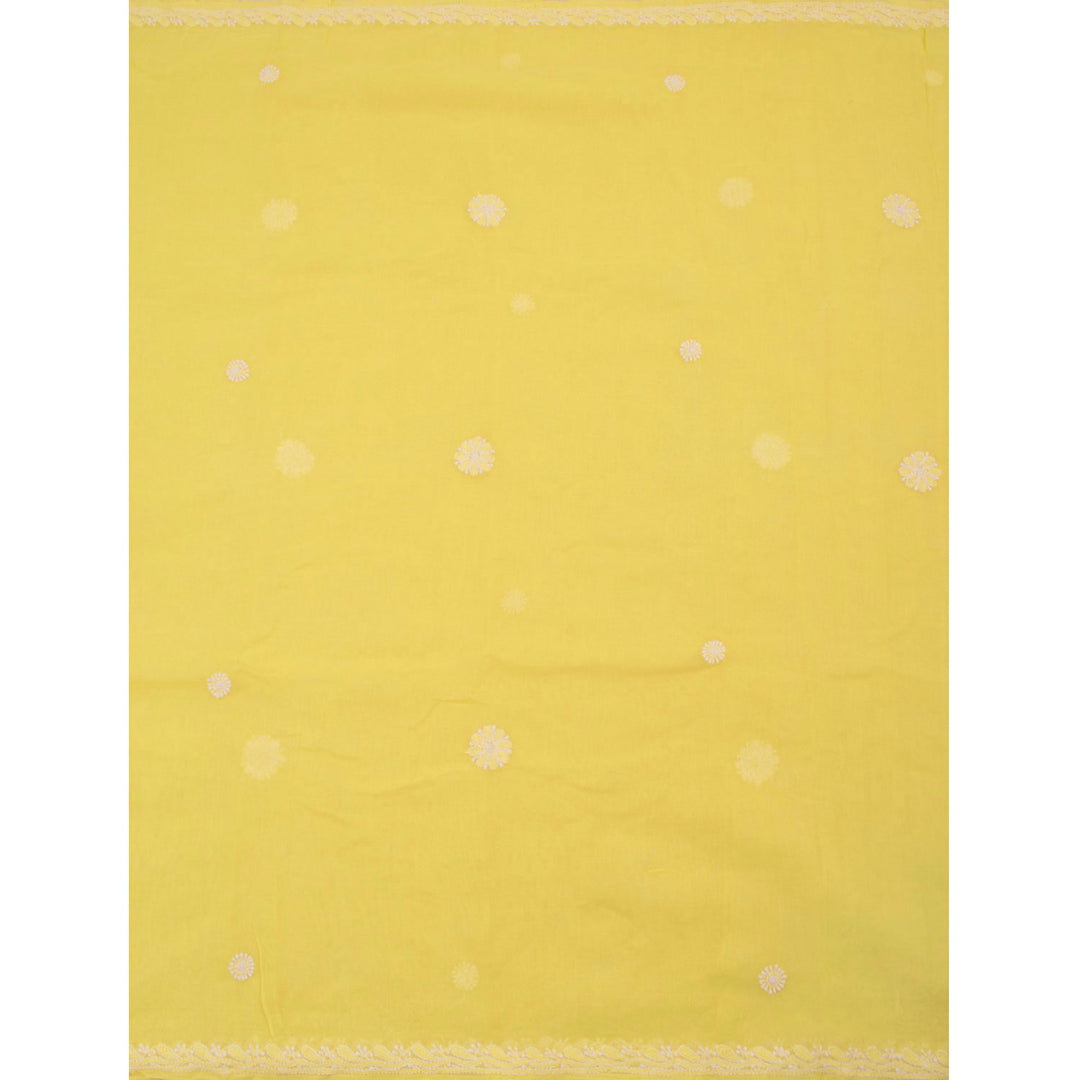 Chikankari Embroidered Cotton Saree 10055260