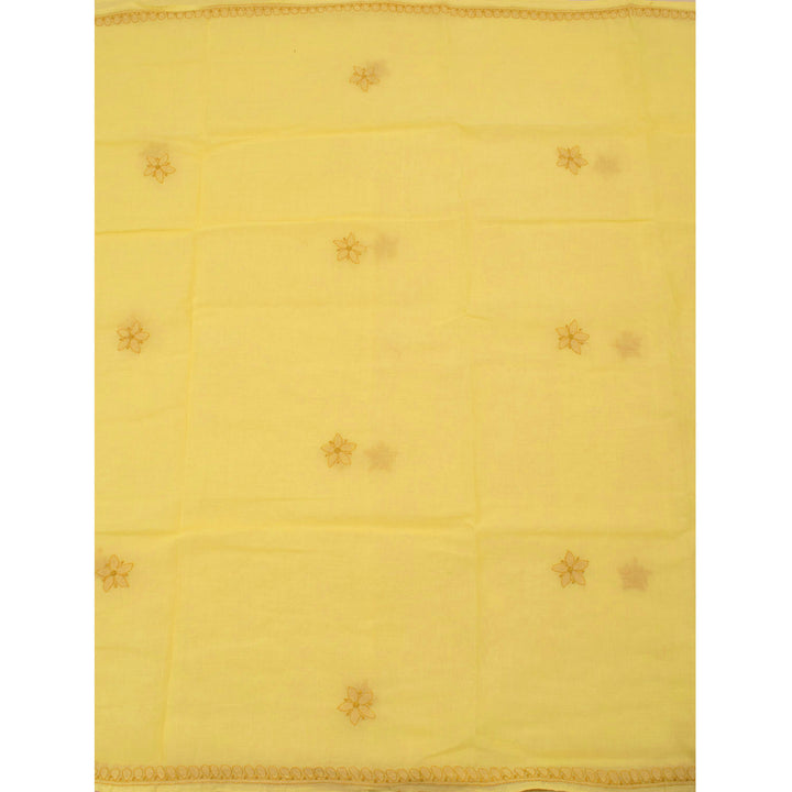 Chikankari Embroidered Cotton Saree 10055262
