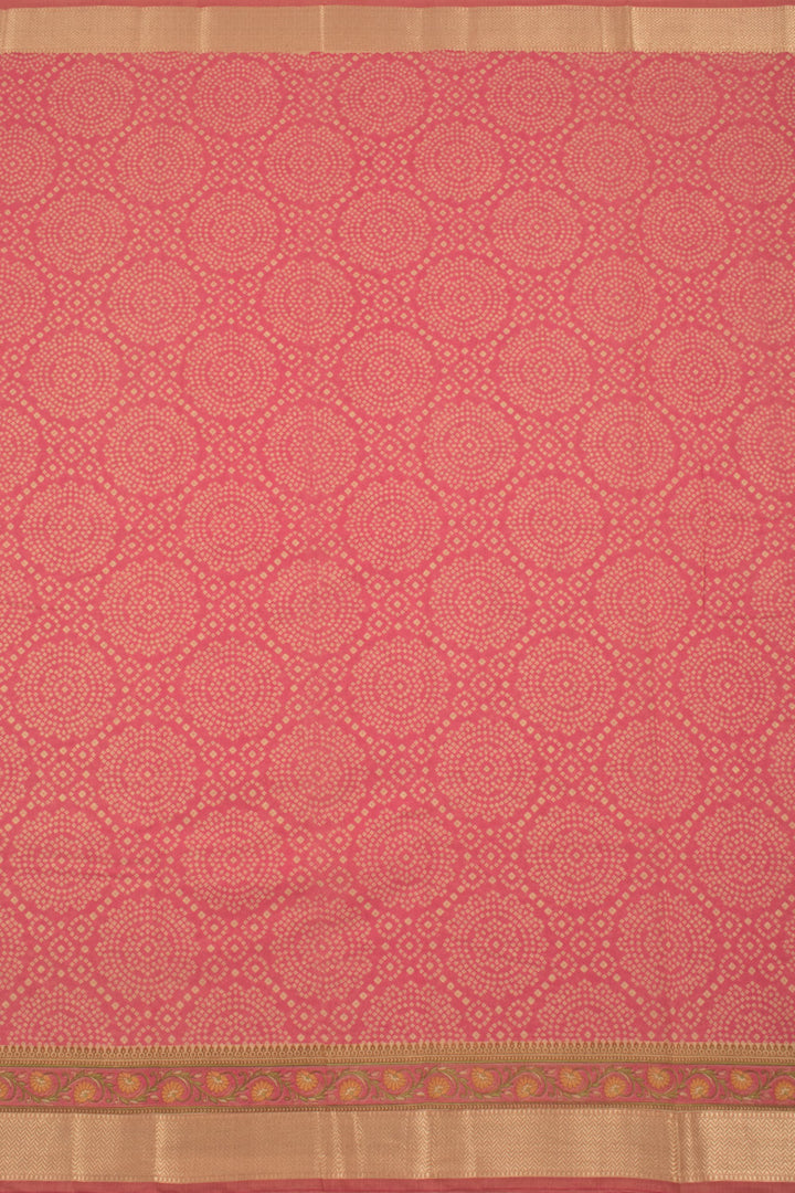 Hand Block Printed Silk Cotton Saree 10059298