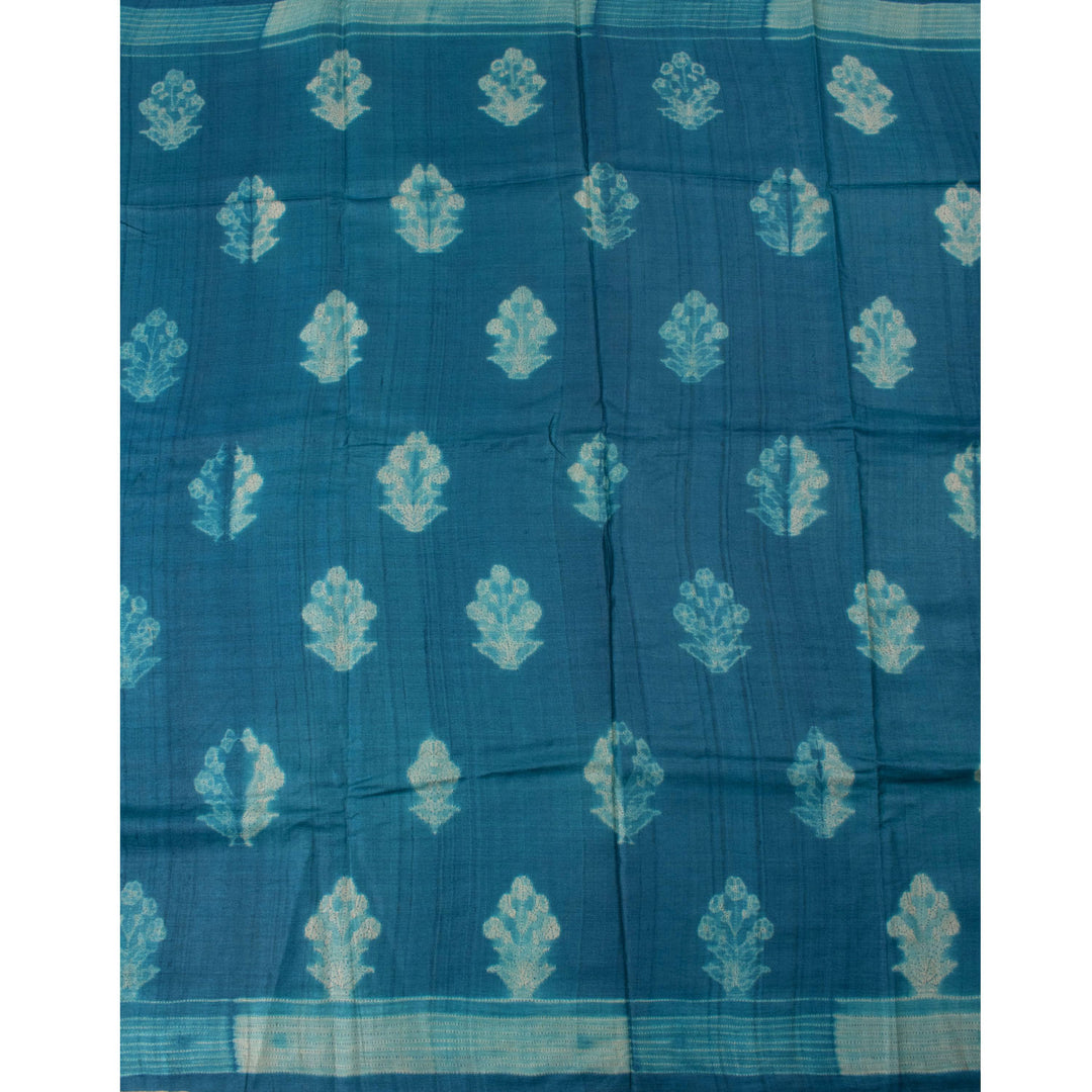 Shibori Dyed Tussar Silk Saree 10053731