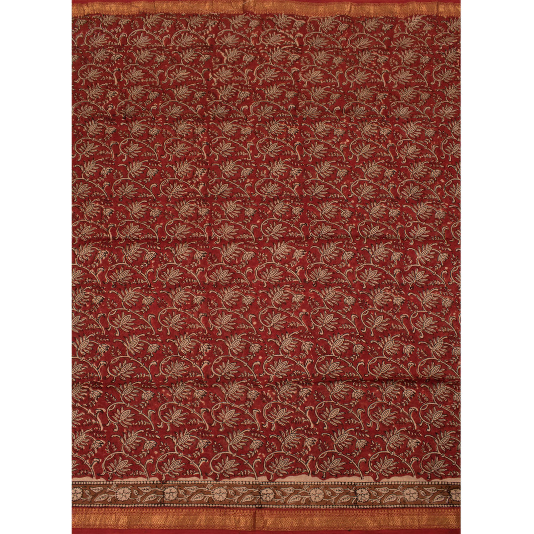 Hand Block Printed Chanderi Silk Cotton Salwar Suit Material 10055032