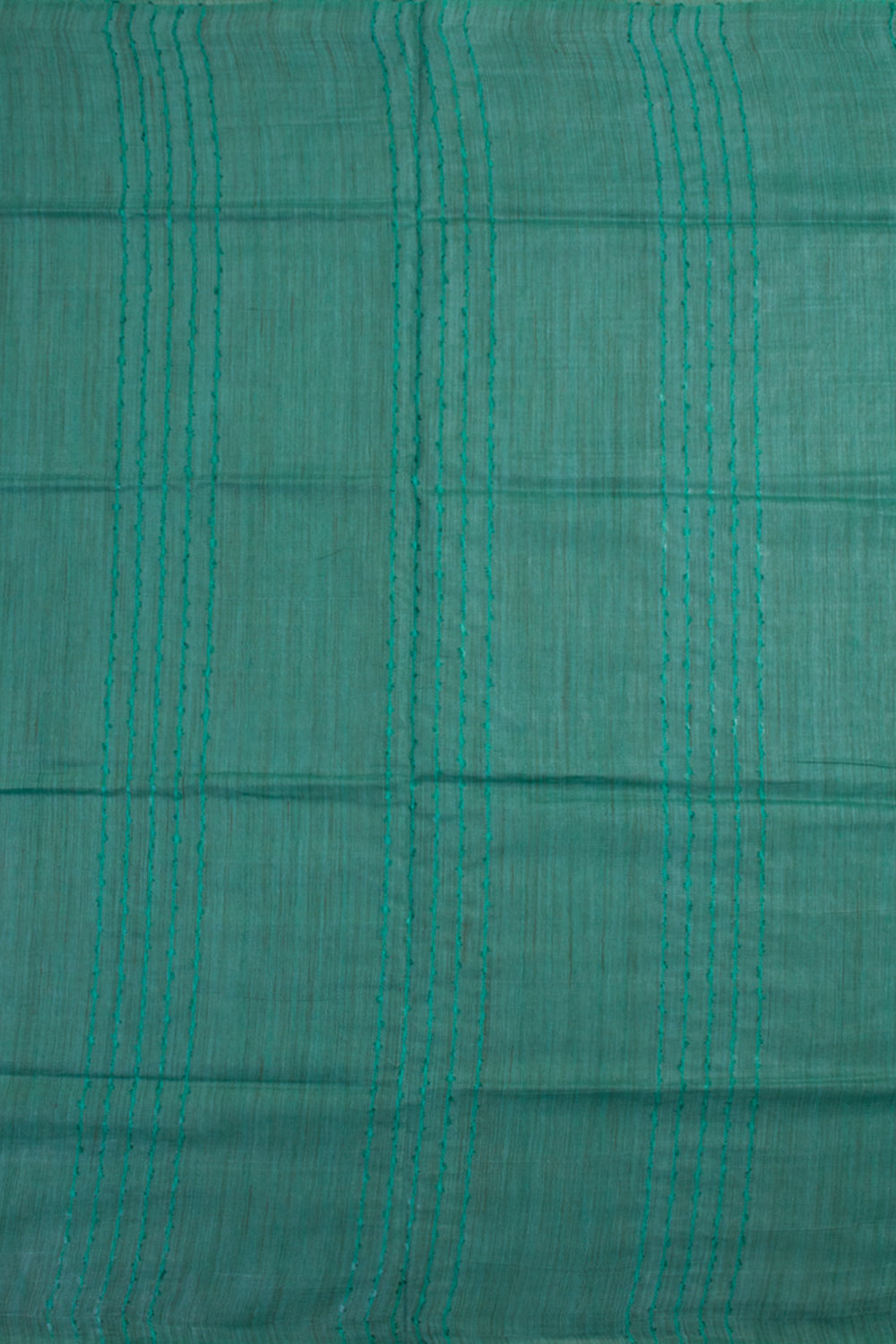 Shamrock Green Handloom Bamboo Silk Saree 10061917