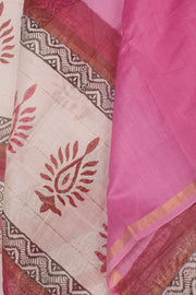 Hand Block Printed Chanderi Silk Cotton Dupatta 10058203
