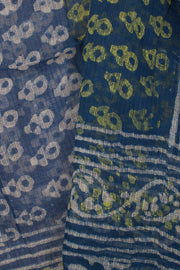 Indigo Bagru Printed Kota Cotton Dupatta 10058208