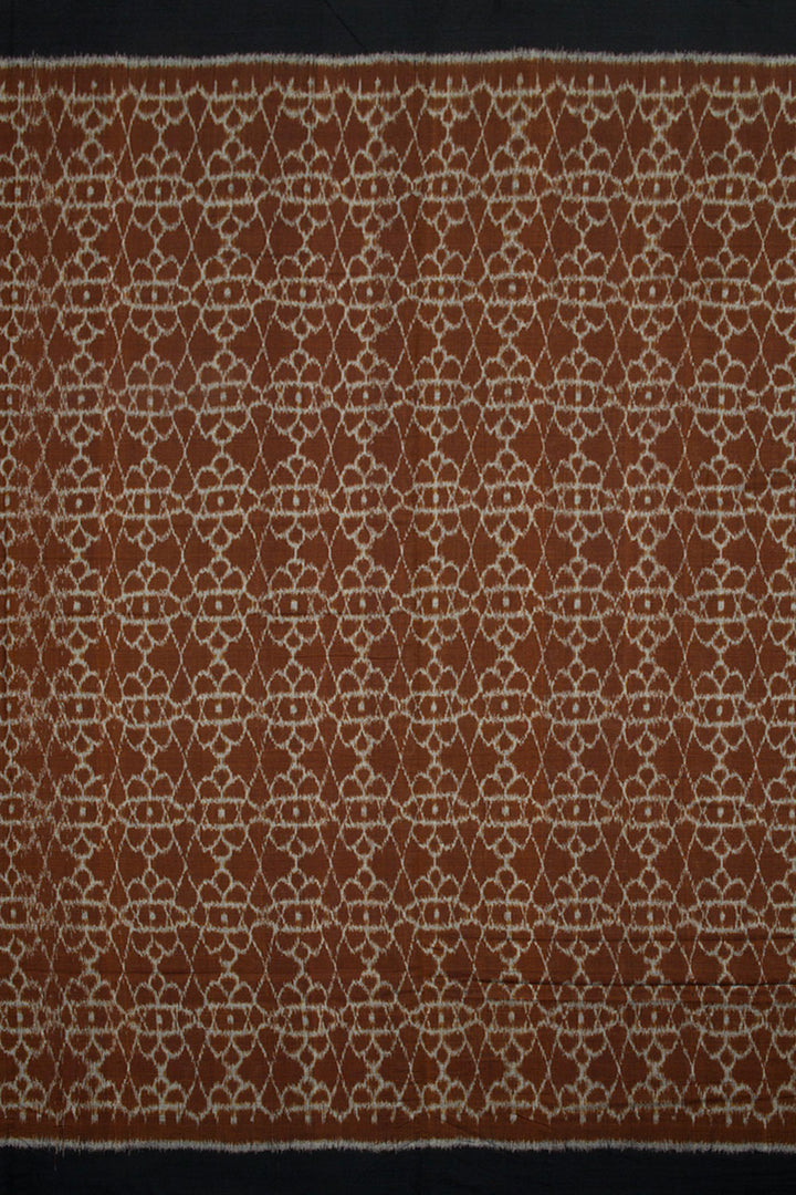 Brown Handloom Odisha Ikat Silk Cotton 10060311