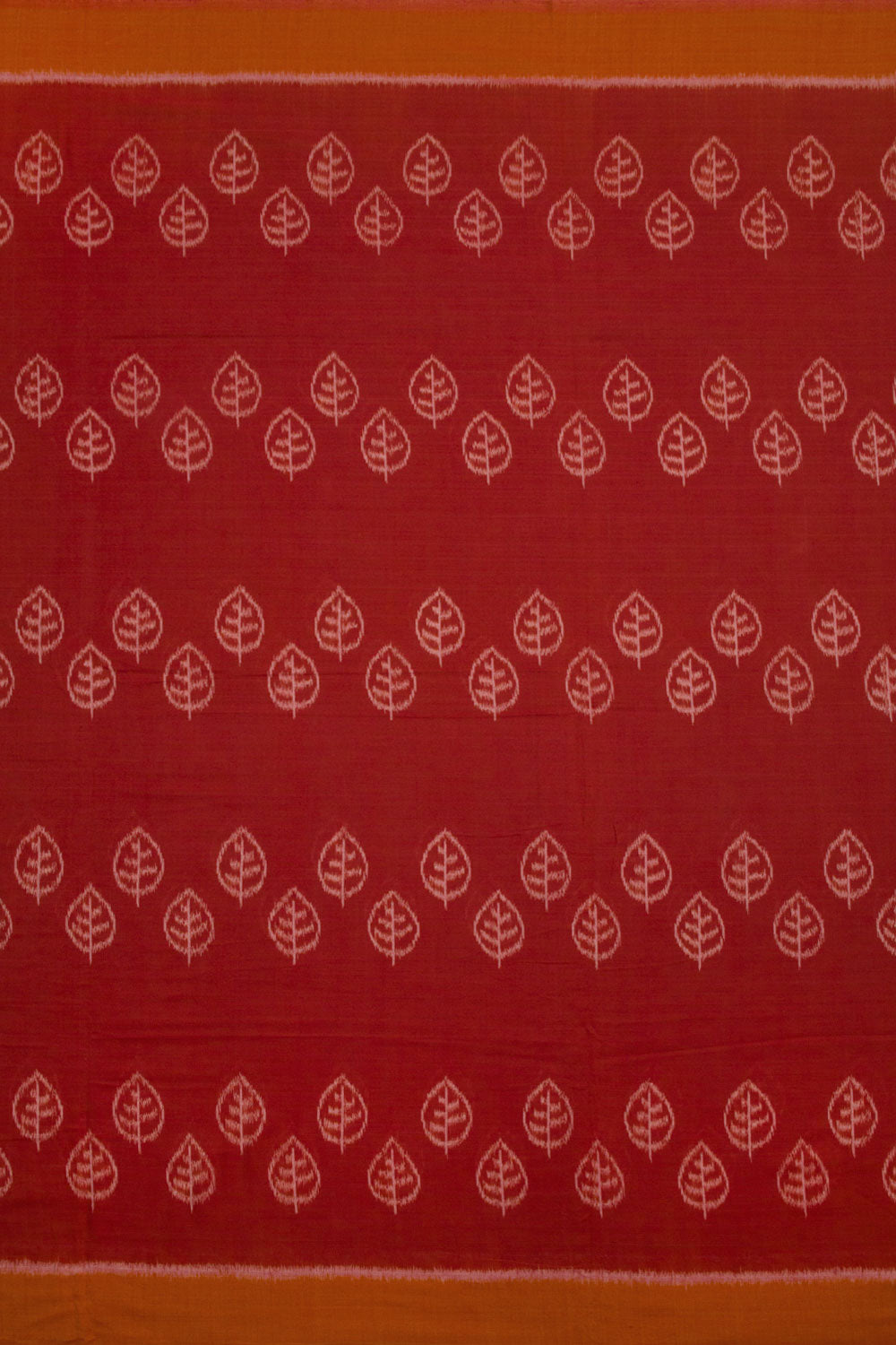 Red Handloom Odisha Ikat Cotton Saree 10060317
