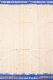 Cream Chhattisgarh Tussar Silk Saree 10059700