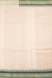 Beige Chhattisgarh Tussar Silk Saree 10059709