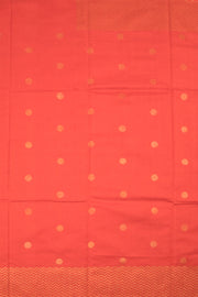 Persimmon Orange Chhattisgarh Tussar Silk Saree 10059715