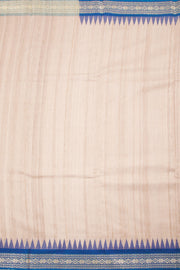 Beige Chhattisgarh Tussar Silk Saree 10059717