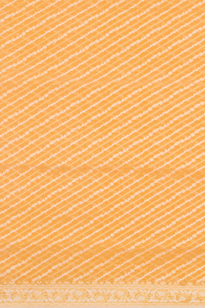 Orange Handloom Banarasi Cotton Saree 10061296
